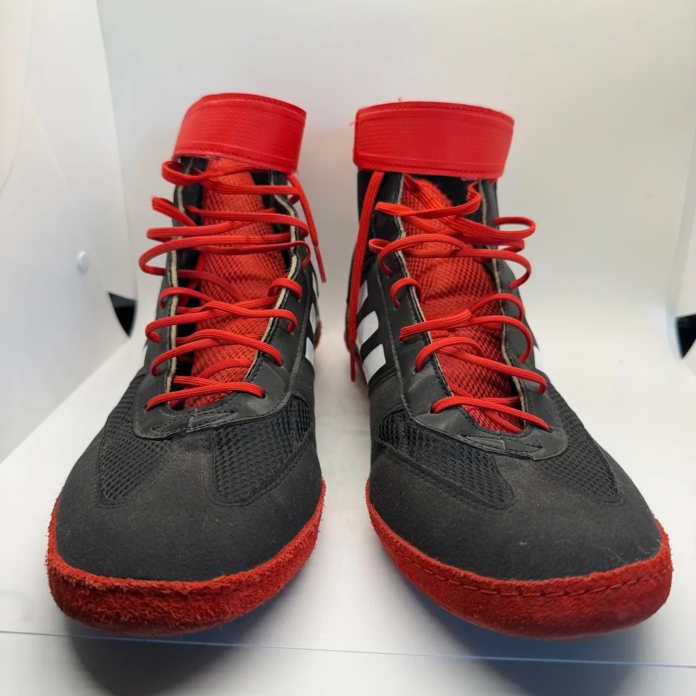 Adidas Combat Speed 5 Wrestling Shoes Mens 14 Black Red White GZ8449 Boxing MMA